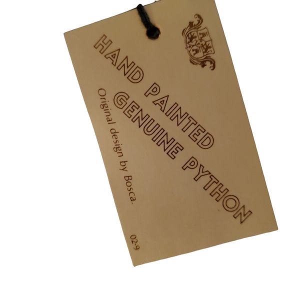 Bosca By Hugo Bosca Vintage Genuine Python Snake Key Wallet NEW - Picture 4 of 4